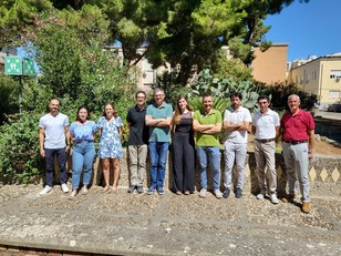 Cagliari. Il team  di ricerca. Il secondo da destra &egrave; il presidente della facolt&agrave; di INgegneria, Daniele Cocco