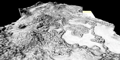 Dettaglio del risultato da LiDAR delle indagini svolte presso il sito di Bruncu 'e s'Omu, Villa Verde, Oristano (Sardegna) | &copy; AirLab CNR ISPC