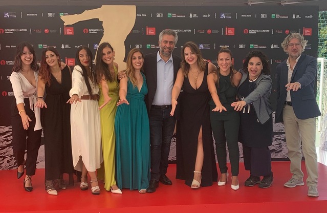 Da sinistra Gaia Lampis, Claudia Pitzalis, Natasha Massa, Stefania Andolfo, Gianfranca Lai, Salvatore Mereu, Roberta D&rsquo;Aprile, Federica Melis, Nevina Satta, Antioco Floris