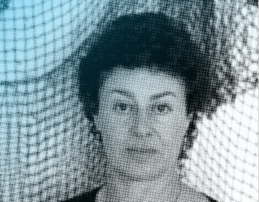 Franca Sonnino sulla copertina del catalogo della mostra