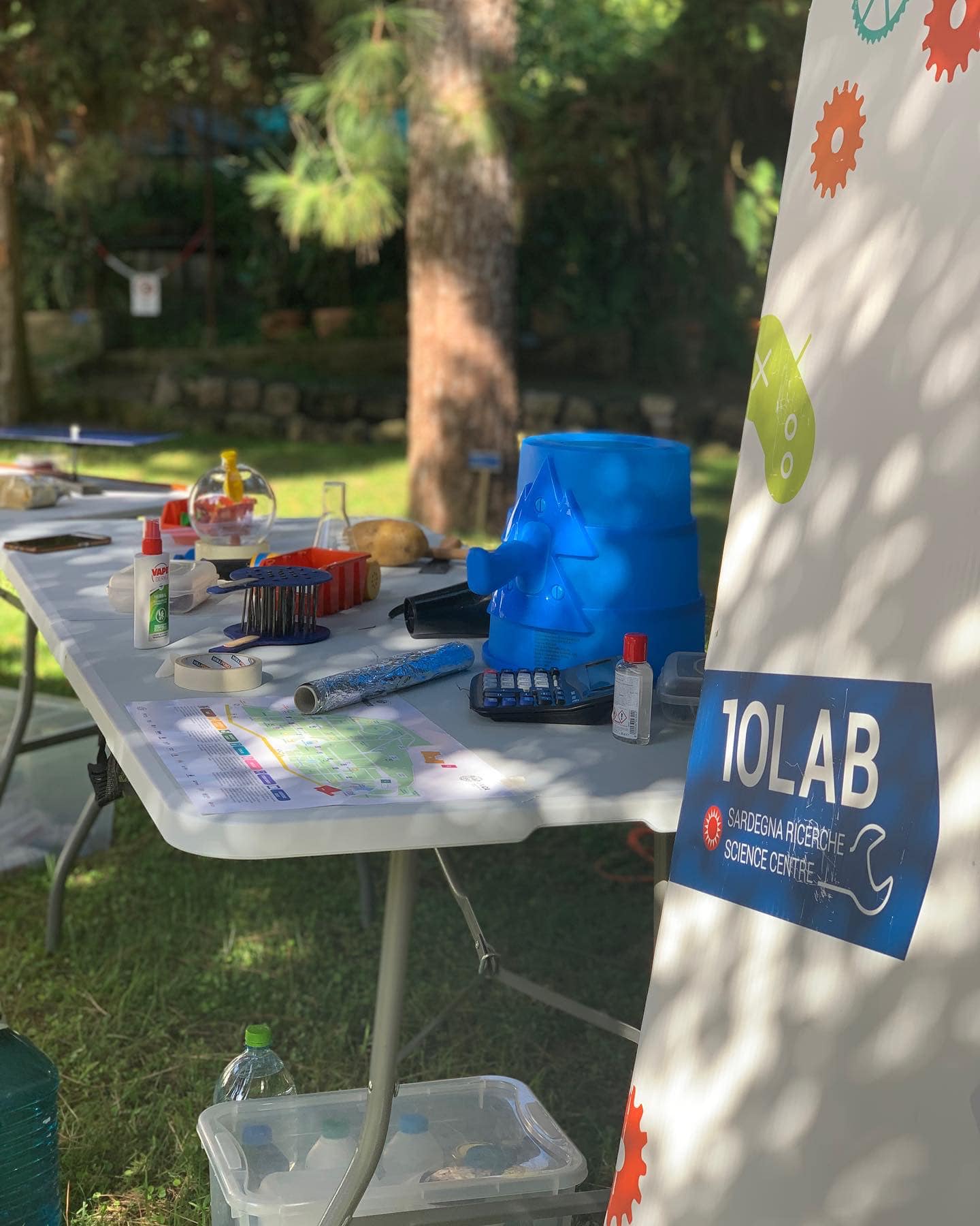 Lo stand del 10lab di Sardegna Ricerche