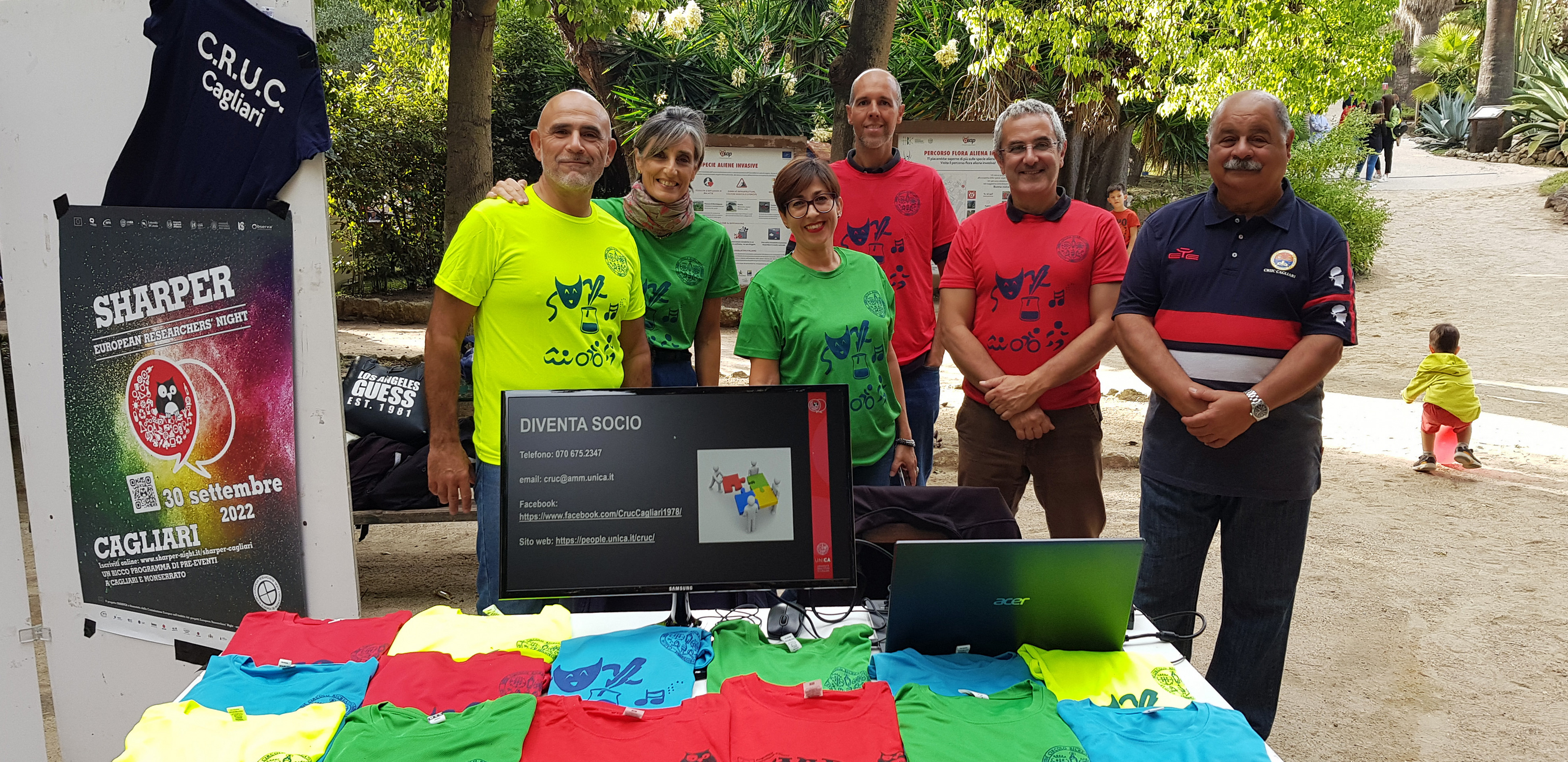 Lo stand del CRUC - Circolo ricreativo Universit&agrave; di Cagliari