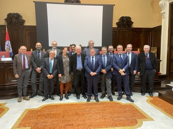 Cagliari. Foto di gruppo in aula magna