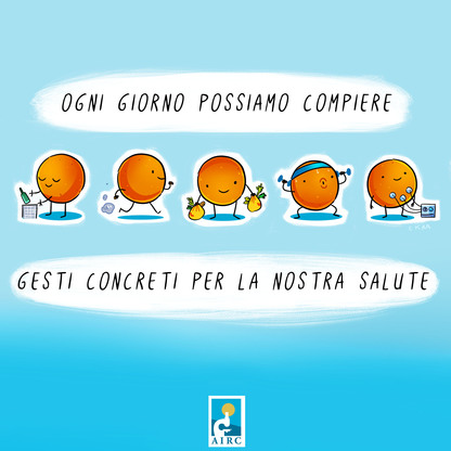 L'immagine della campagna dell'AIRC