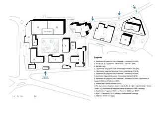 Planivolumetrico complesso Facolt&agrave; di Ingegneria e Architettura