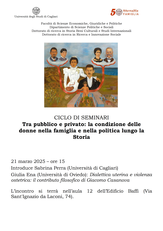 Seminari tra pubblico e privato: la condizione della donna