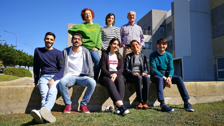 Il team che ha firmato i nuovi studi. Da sinistra in basso Mauro Congiu, Francesco Traccis, Valeria Serra, Miriam Melis, Roberto Frau. in piedi dietro da sinistra: Paola Devoto, Claudia Sagheddu, Pierluigi Saba