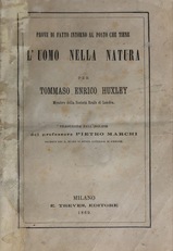 Prove di fatto intorno al posto che tiene l'uomo nella natura