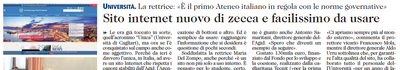 L'UNIONE SARDA del 28 settembre 2017