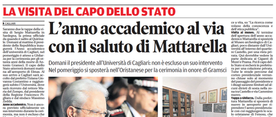 LA NUOVA SARDEGNA del 1 ottobre