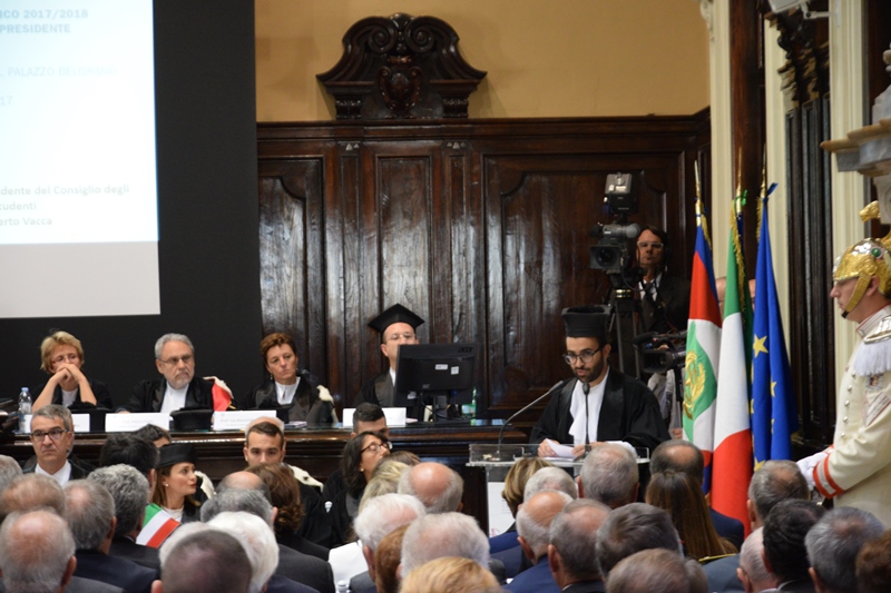 Roberto Vacca, rappresentante del Consiglio degli Studenti