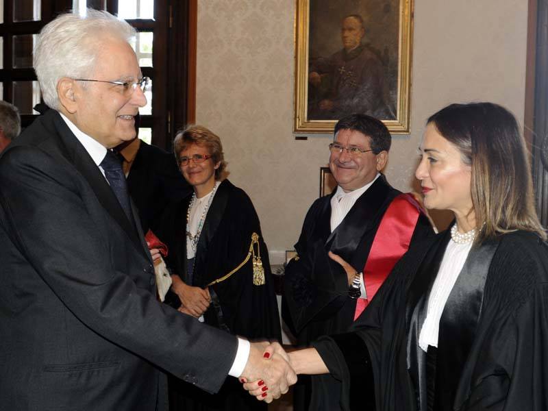 Il Presidente e Sonia Melis