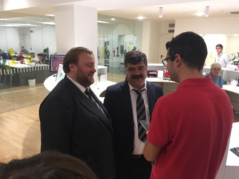 Stefano Fresi e Francesco Pannofino intervistati sul set