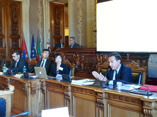 I professori, da destra, Gianmario Demuro e Ilenia Ruggiu