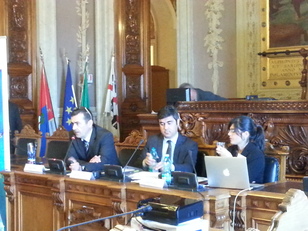 L'intervento di Luigi Raffo, a sinistra nella foto
