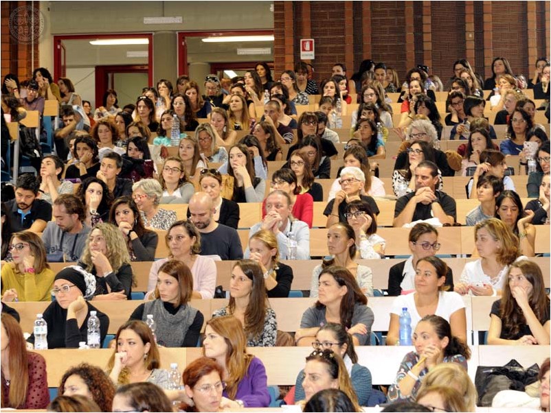 L'Aula Capitini durante l'incontro