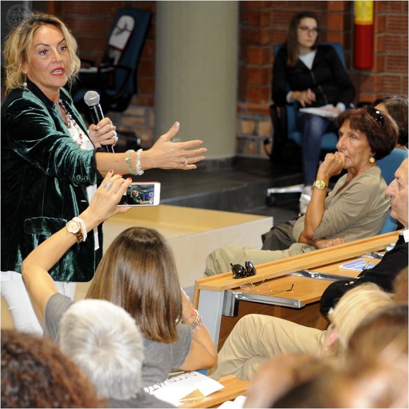 Daniela Lucangeli durante l'incontro
