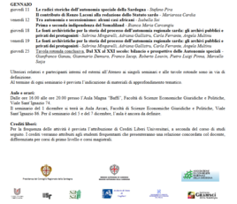 Locandina incontri gennaio