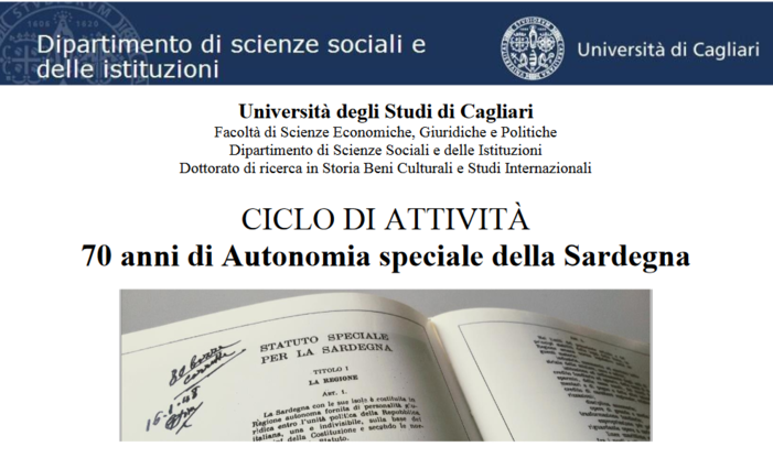 70 anni di Autonomia speciale della Sardegna