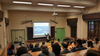 Il professor Marchesi durante il seminario