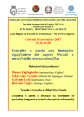 Guarda la locandina del primo incontro