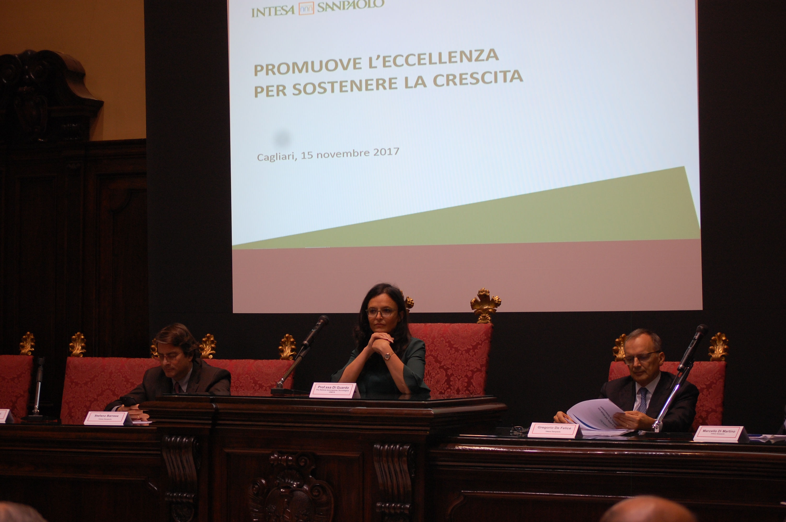 Promuovere le eccellenze con Intesa San Paolo, l'Aula magna