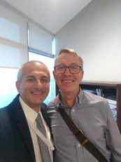 Gianluigi Bacchetta con Kingsley Dixon