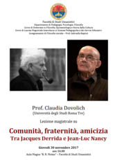 Guarda la locandina dell'incontro