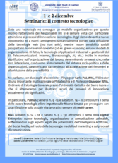Seminario sul contesto tecnologico