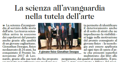 L'UNIONE SARDA del 28 novembre 2017