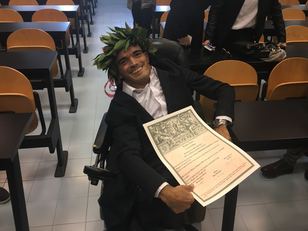 Il dottor Cristian Martis dopo la discussione
