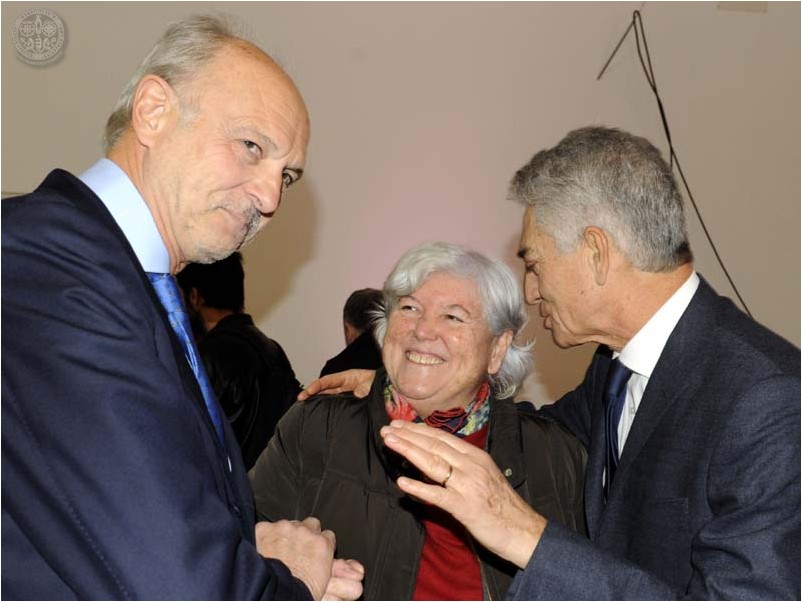 Pierluigi D'Angelo, Rettore Maria Del Zompo e Filippo Dispenza