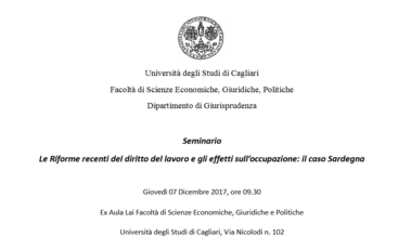 Le riforme recenti del diritto del lavoro e gli effetti sull&rsquo;occupazione: il caso Sardegna
