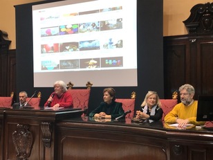 Il rettore con la Commissione del concorso