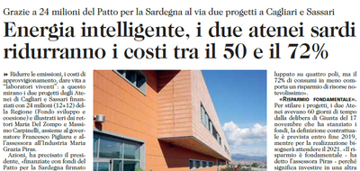 L'UNIONE SARDA del 21 dicembre 2017