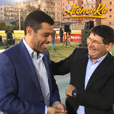 Il pro rettore vicario, Francesco Mola, a destra, e il presidente del Cus Cagliari, Marco Meloni