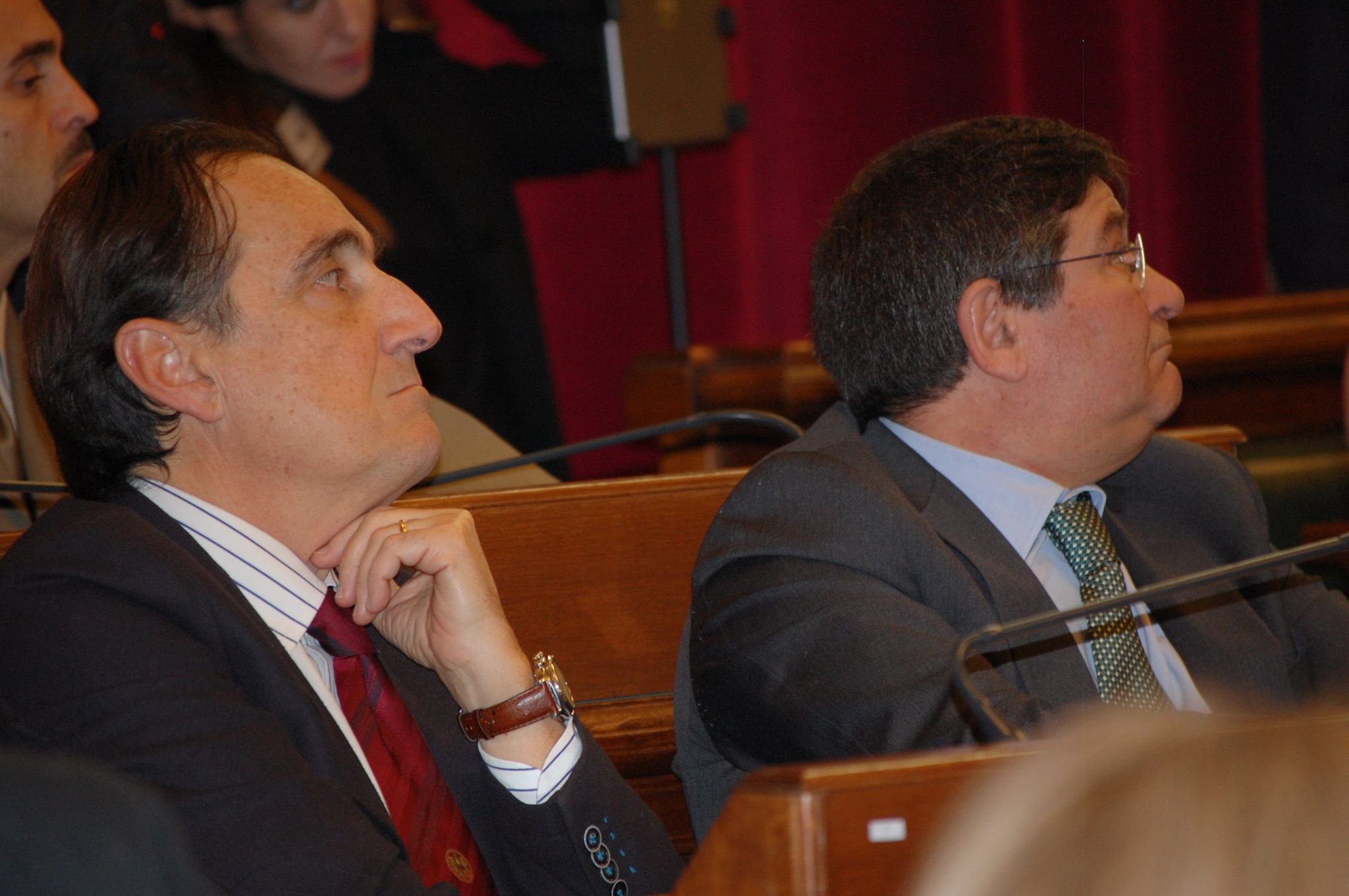 I prof. Gianmario Demuro e Francesco Mola