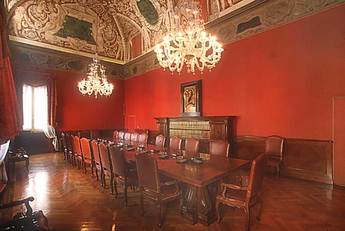 Roma. Il Salone Rosso dell'Istituto dell'Enciclopedia Treccani