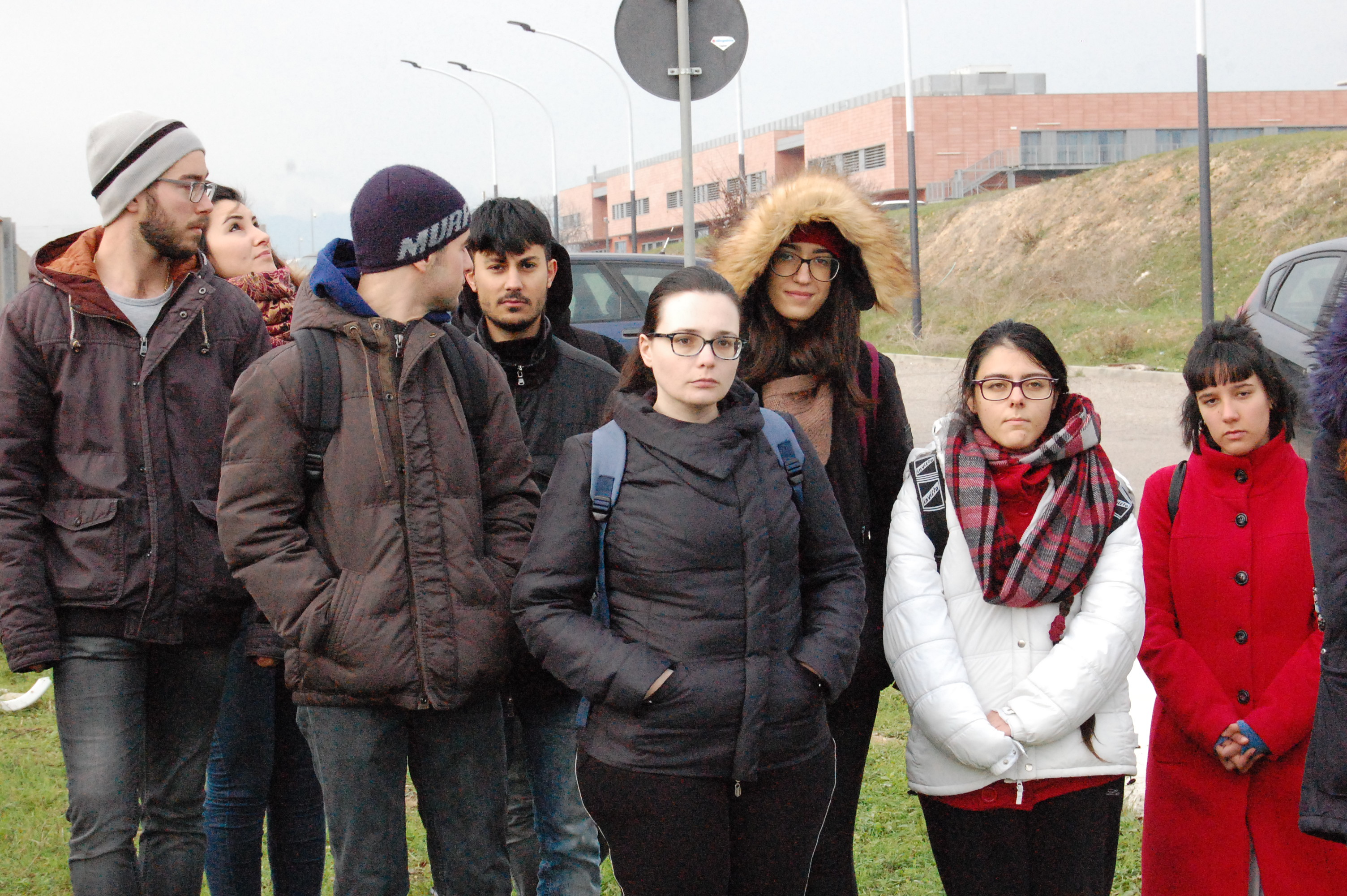 Unicaverde, gli studenti all'inizio della mattinata
