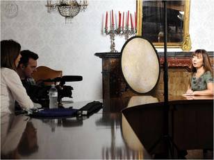 Chiara Fastame intervistata dalla CNN (foto Cogotti)