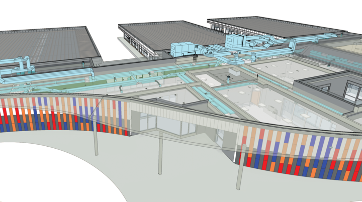 Immagine da una progettazione realizzata con la nuova tecnologia BIM