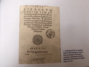 Nel volume "Visitng Scientists" spazio anche per pezzi rarissimi inerenti le ricerche della professoressa Granata con il collega spagnolo C&agrave;tedra Garcia. Nella foto, un esemplare posseduto solo dalla Biblioteca universitaria di Cagliari