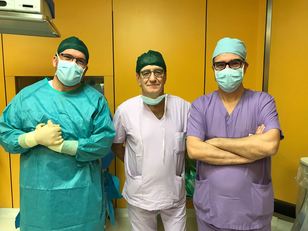 Da sinistra: Massimiliano Tuveri, Claudio Bassi e Piergiorgio Cal&ograve;