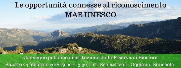 La Riserva di Biosfera &ldquo;Tepilora, Rio Posada e Montabo&rdquo;: particolare della locandina del convegno