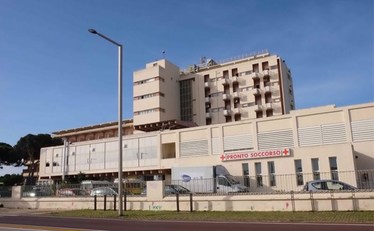Cagliari. Una veduta dell'ospedale Marino, sede delle attivit&agrave; del team coordinato da Antonio Capone