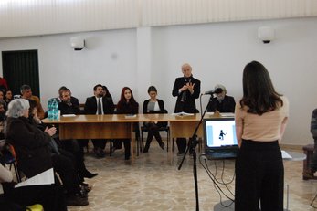 Discussione delle tesi all'interno del carcere minorile di Quartucciu