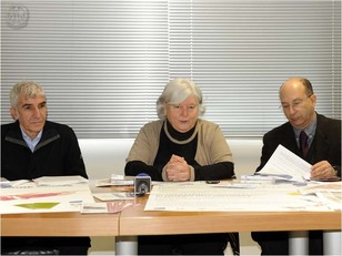 Il Presidente della Facolt&agrave; di Scienze economiche, giuridiche e politiche Stefano Usai, il Rettore, il Prorettore alla Didattica Ignazio Putzu