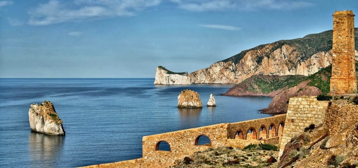 Uno scorcio superbo dell'area in cui ricade il Parco geominerario del Sulcis Iglesiente