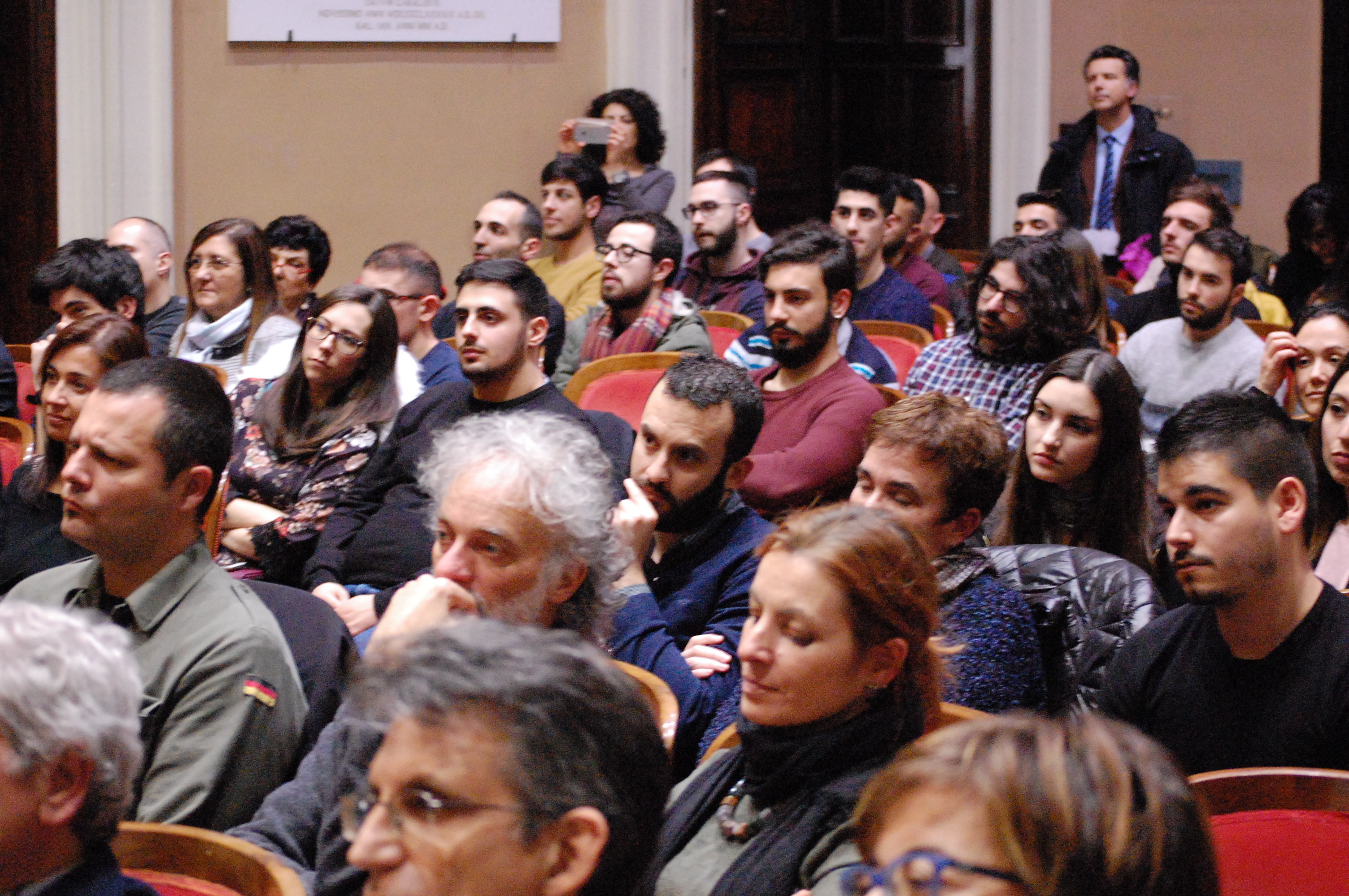 Il pubblico in Aula magna