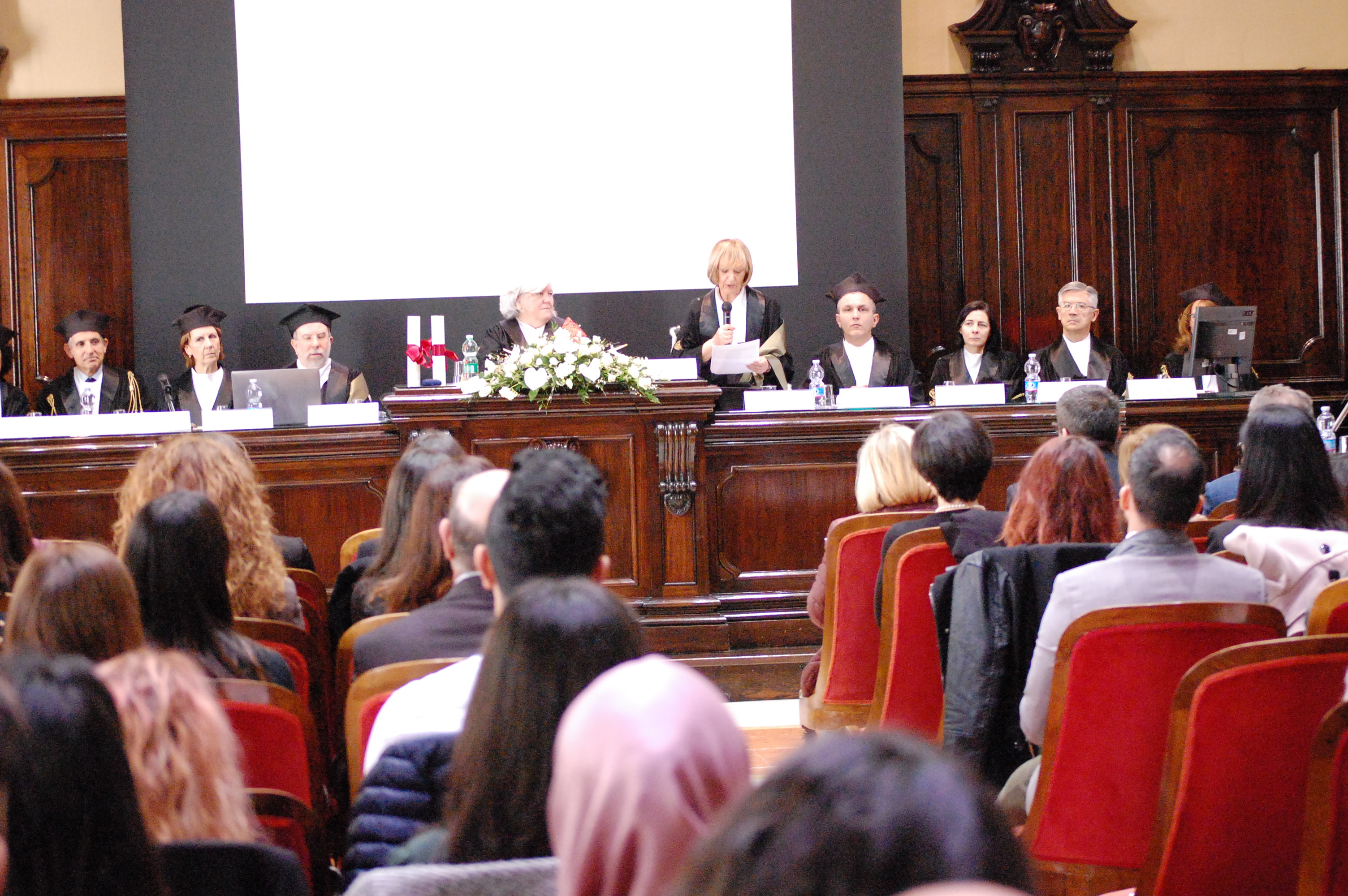 Lauree honoris causa, l'Aula magna